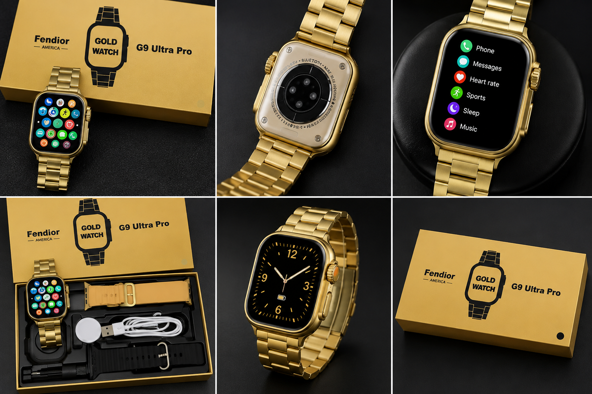 G9 Ultra Pro 2.03HD Screen Gold Smart Watch