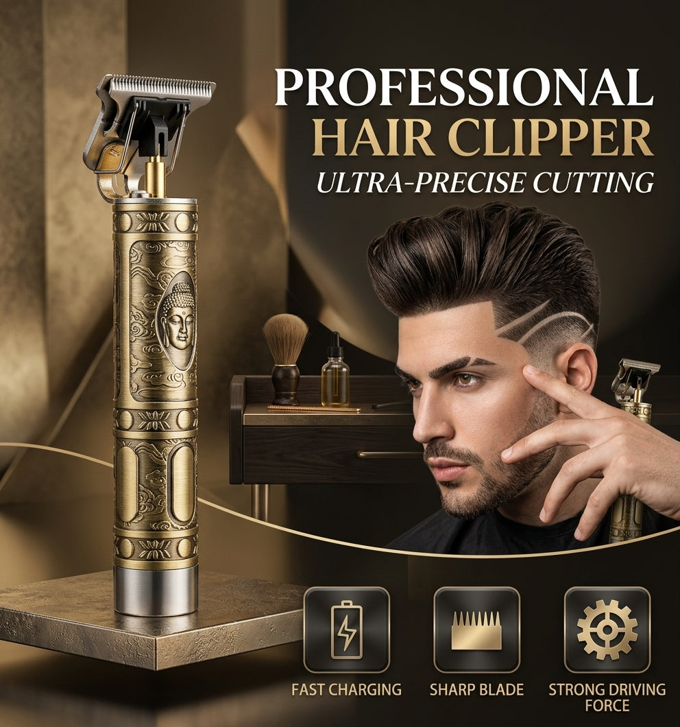 T9 Trimmer – USB Electric Hair Clipper for Men’s Grooming & Precision Trimming